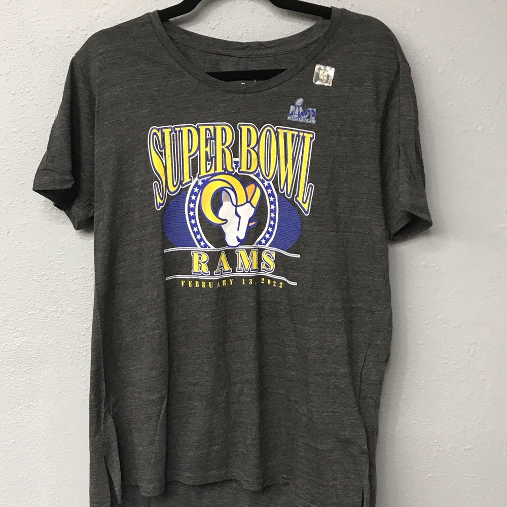 Fanatics Super Bowl Rams Charcoal Tee